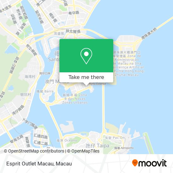 Esprit Outlet Macau map