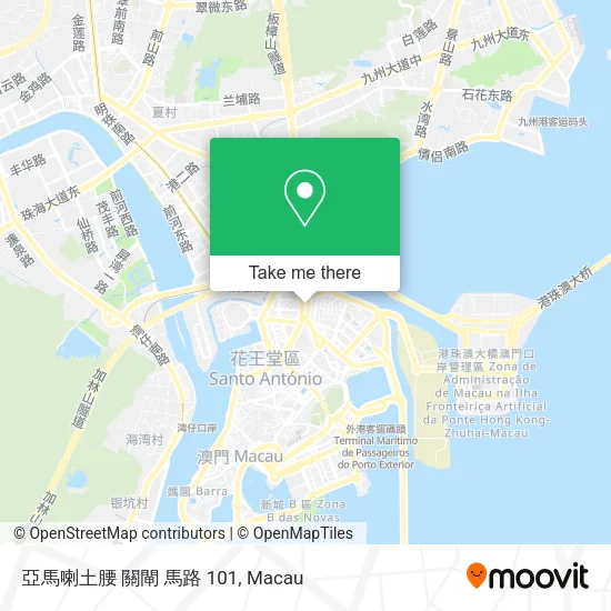 亞馬喇土腰 關閘 馬路 101地圖