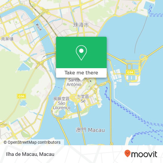 Ilha de Macau map