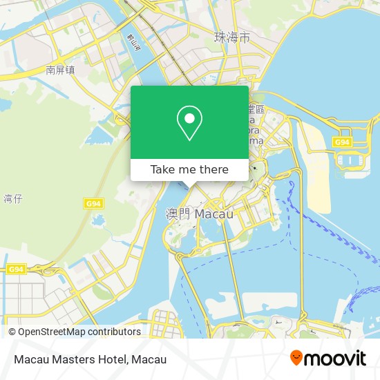 Macau Masters Hotel map