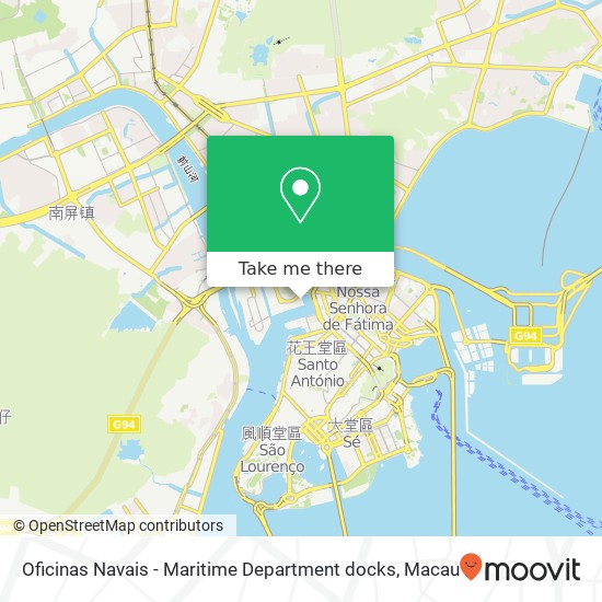Oficinas Navais - Maritime Department docks map