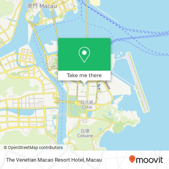 The Venetian Macao Resort Hotel map