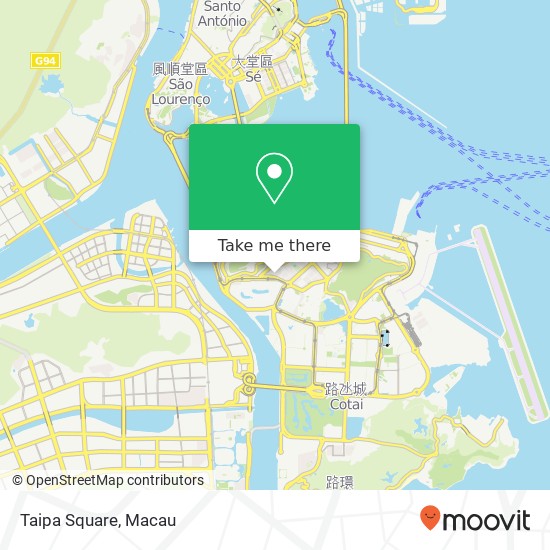 Taipa Square map