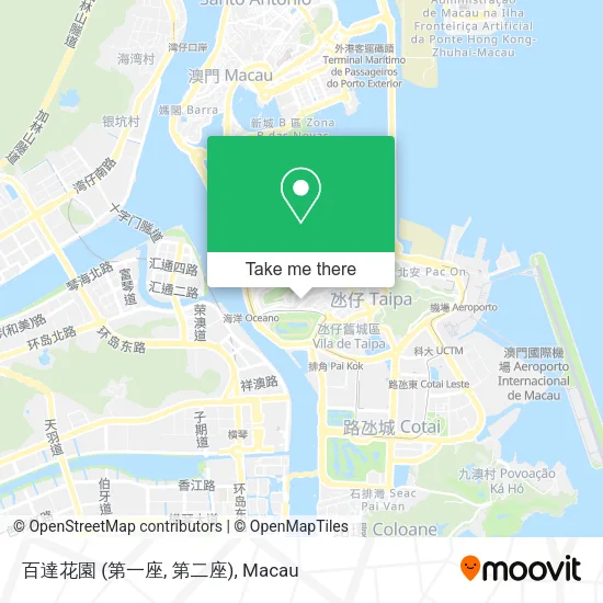 百達花園 (第一座, 第二座)地圖