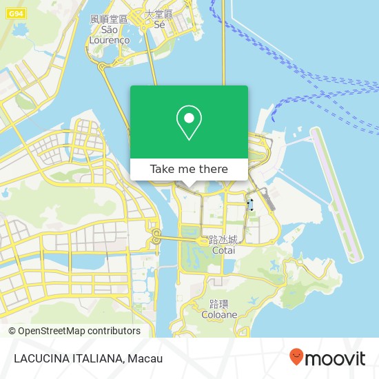 LACUCINA ITALIANA, Rua do Pai Kok Dang Zai map