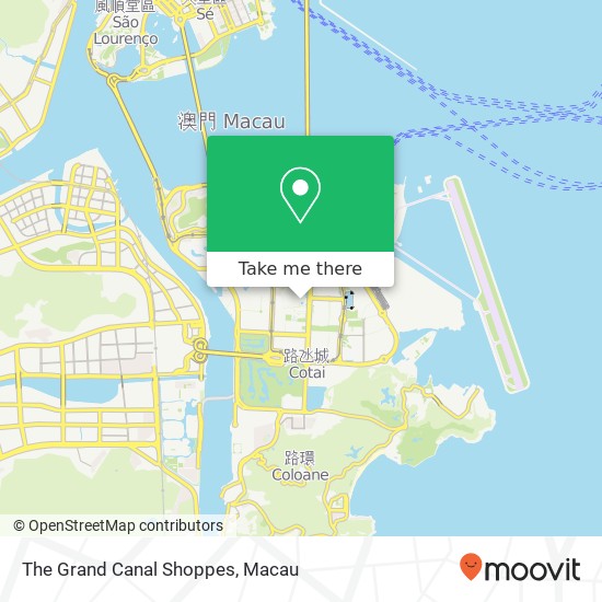 The Grand Canal Shoppes map