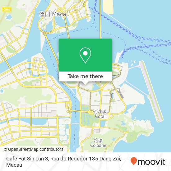 Café Fat Sin Lan 3, Rua do Regedor 185 Dang Zai map