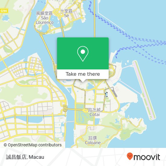 誠昌飯店, Guan Ye Jie 28 Dang Zai map