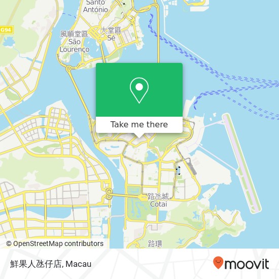 鮮果人氹仔店, Ge Ying Bu La Jie 116 Dang Zai map