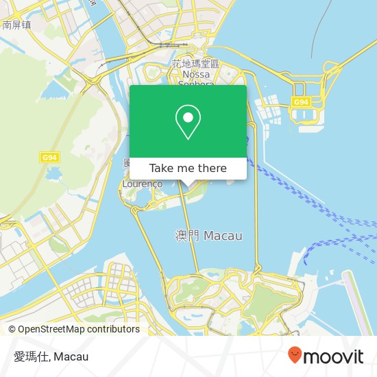 愛瑪仕, Sha Ge Si Da Ma Lu 102 Ao Men Ban Dao map