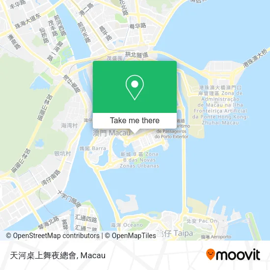 天河桌上舞夜總會 map