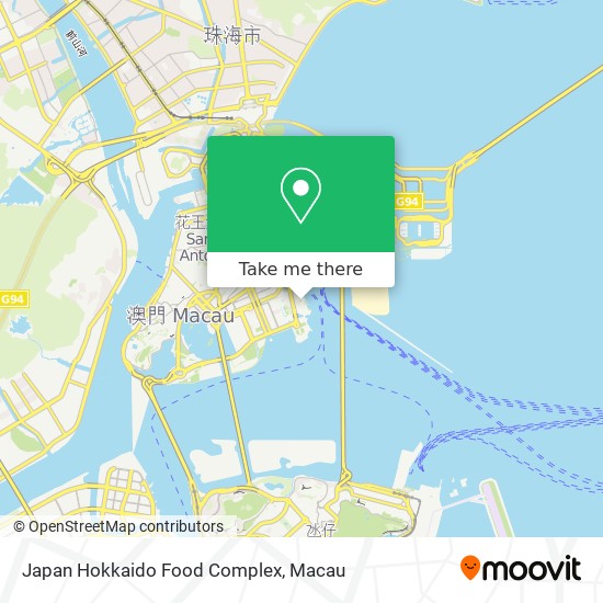 Japan Hokkaido Food Complex map