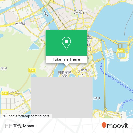 日日嘗食, Peng Lai Xin Jie 17 Ao Men Ban Dao map