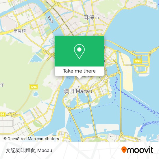 文記架啡麵食 map