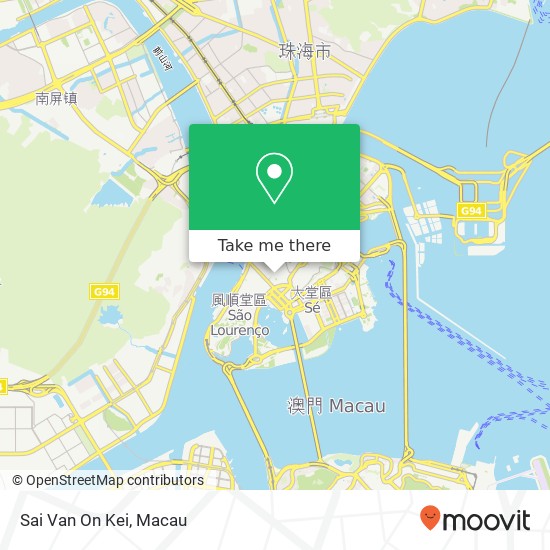 Sai Van On Kei, Travessa da Sé 8 Ao Men Ban Dao map