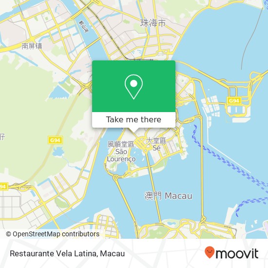 Restaurante Vela Latina, Avenida de Almeida Ribeiro 209 Ao Men Ban Dao map