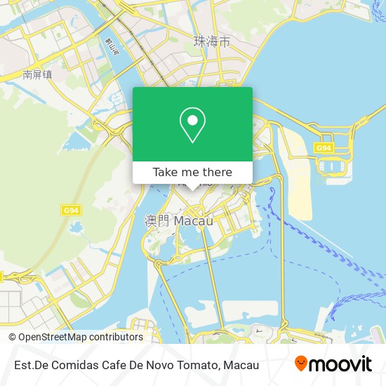 How To Get To Est De Comidas Cafe De Novo Tomato In 花王堂區 By Bus