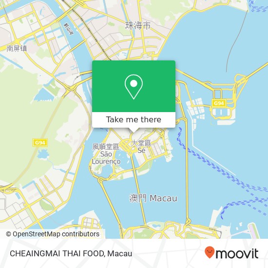 CHEAINGMAI THAI FOOD, Rua de Henrique de Macedo Ao Men Ban Dao地圖