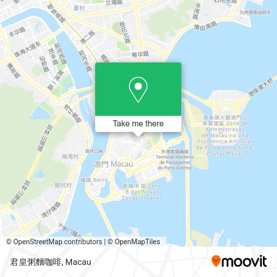君皇粥麵咖啡 map