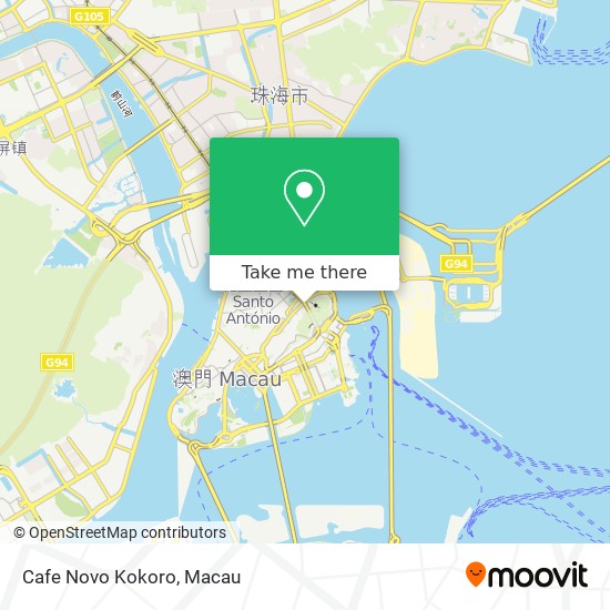 Cafe Novo Kokoro map