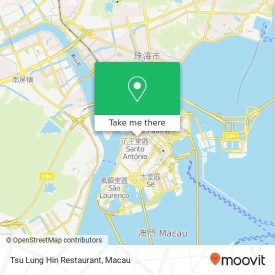 Tsu Lung Hin Restaurant, Avenida do Almirante Lacerda 64 Ao Men Ban Dao map