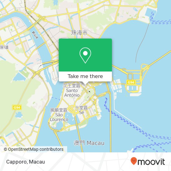 Capporo, Jia Bo Le Ti Du Jie 14 Ao Men Ban Dao map