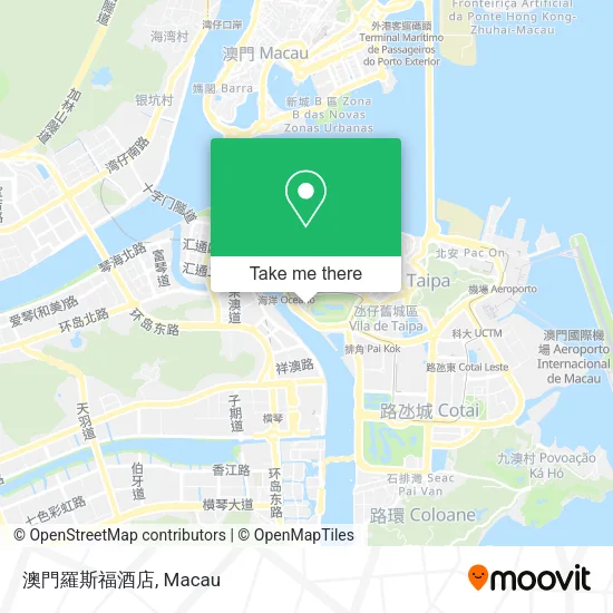 澳門羅斯福酒店地圖