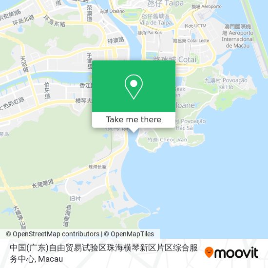 中国(广东)自由贸易试验区珠海横琴新区片区综合服务中心 map