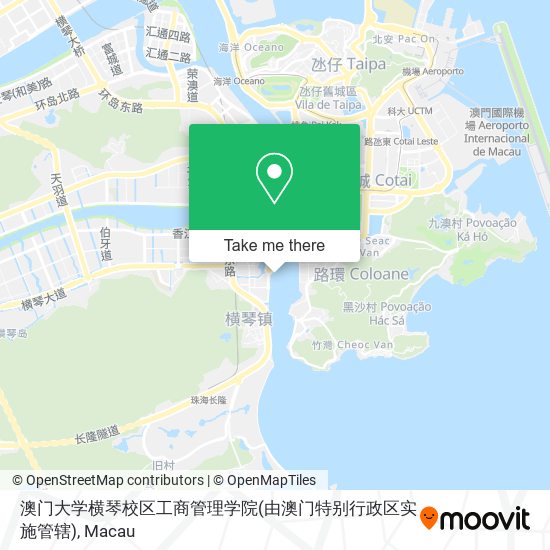 澳门大学横琴校区工商管理学院(由澳门特别行政区实施管辖) map