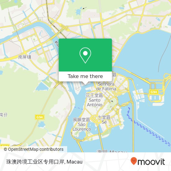 珠澳跨境工业区专用口岸 map