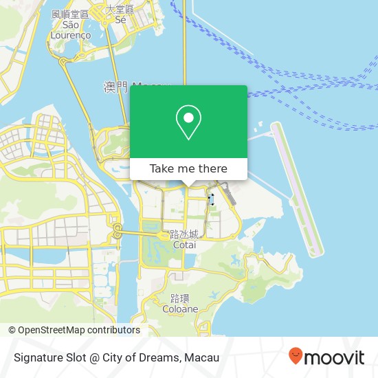 Signature Slot @ City of Dreams map
