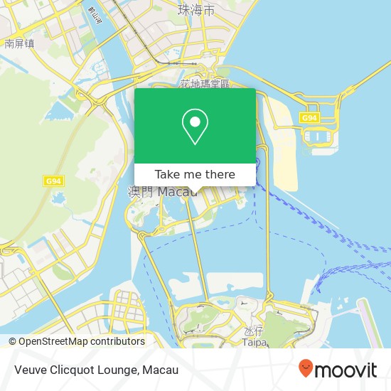 Veuve Clicquot Lounge map