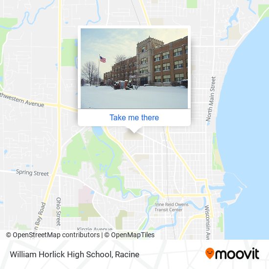 William Horlick High School map