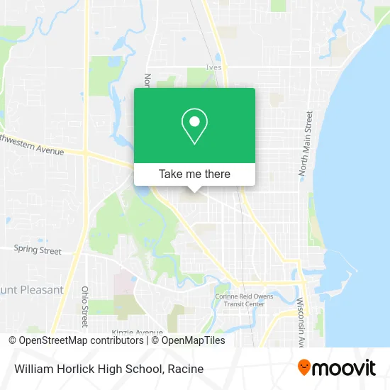 William Horlick High School map