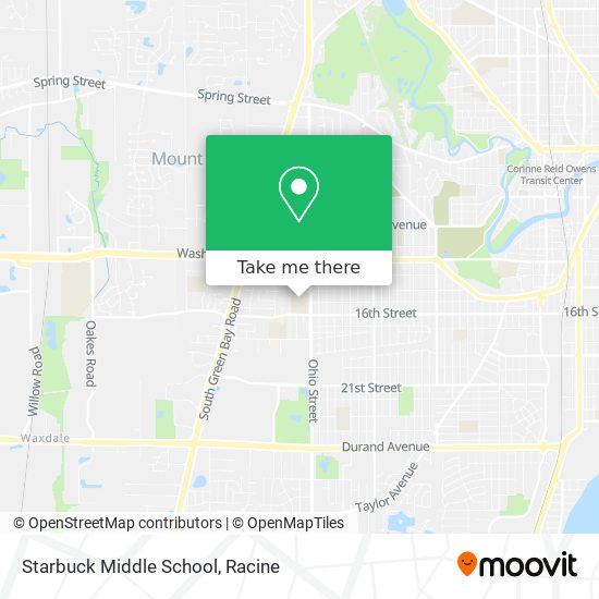 Starbuck Middle School map