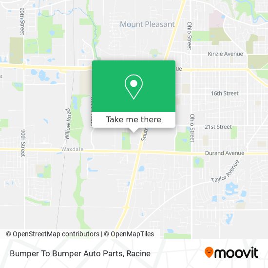 Bumper To Bumper Auto Parts map