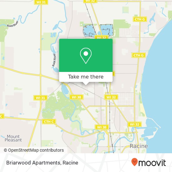 Briarwood Apartments map