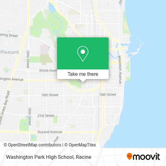 Washington Park High School map