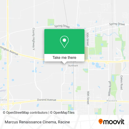 Marcus Renaissance Cinema map