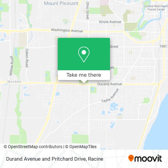Durand Avenue and Pritchard Drive map