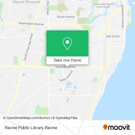 Racine Public Library map