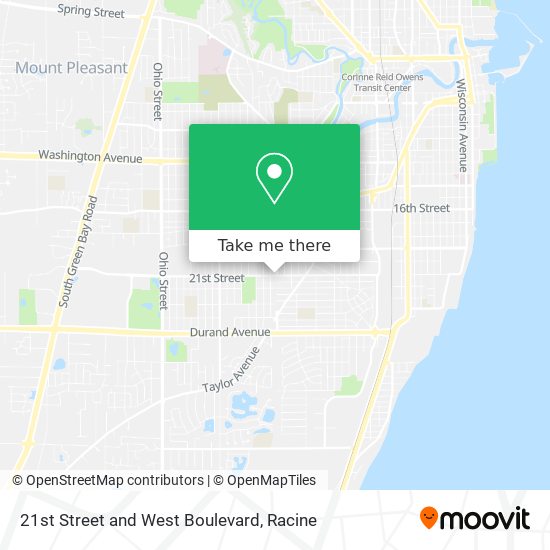 Mapa de 21st Street and West Boulevard