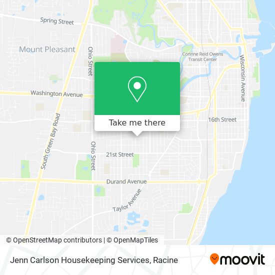 Jenn Carlson Housekeeping Services map