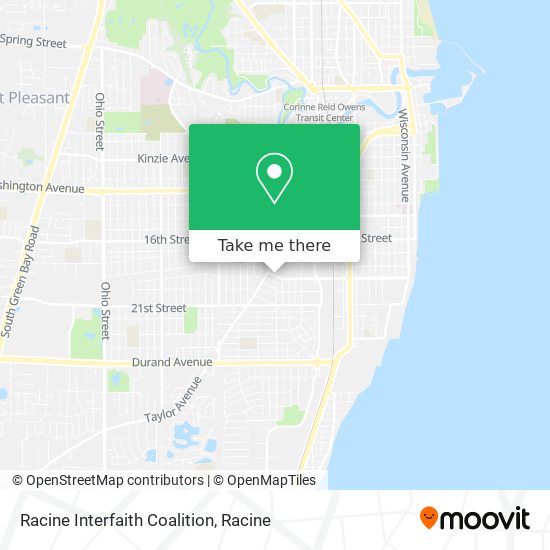 Racine Interfaith Coalition map