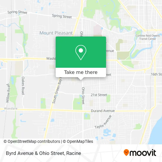 Byrd Avenue & Ohio Street map