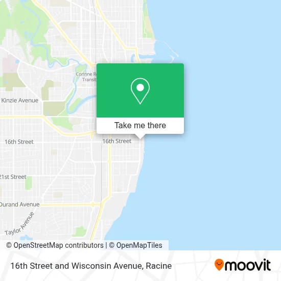 16th Street and Wisconsin Avenue map