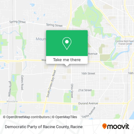Mapa de Democratic Party of Racine County