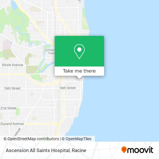 Ascension All Saints Hospital map