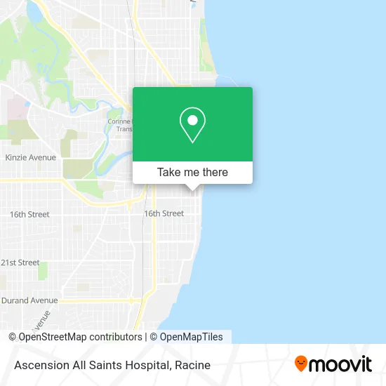 Ascension All Saints Hospital map