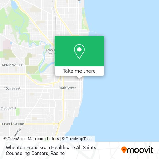 Wheaton Franciscan Healthcare All Saints Counseling Centers map